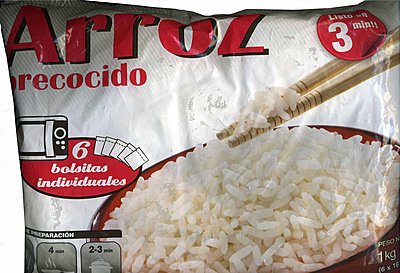 Arroz precocido congelado