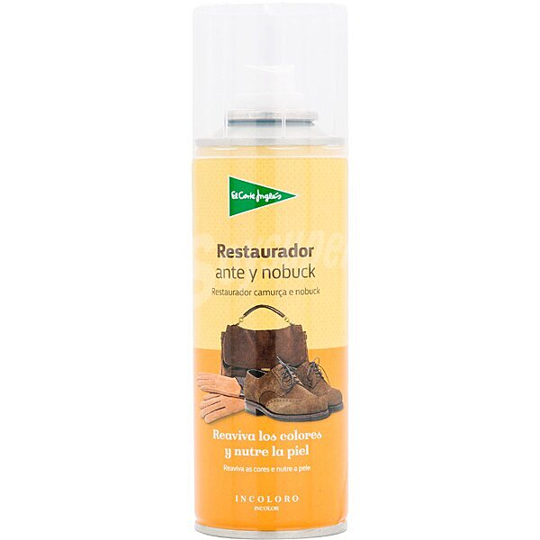 Restaurador ante y nobuck incoloro reaviva los colores y nutre la piel spray 200 ml