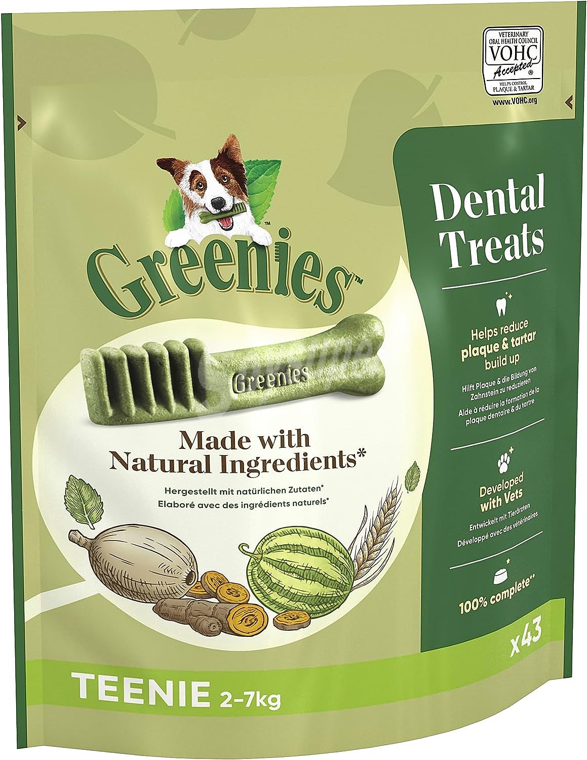 Snacks dentales para perros entre 2-7 kg