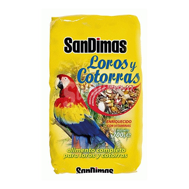 Sandimas Alimento para loros y cotorras sandimas