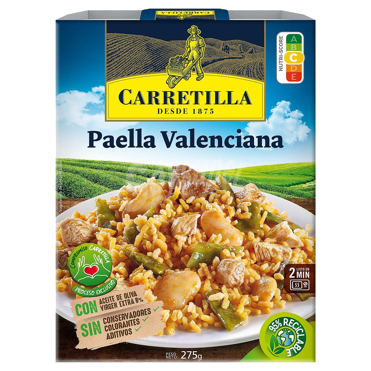 Paella valenciana Carretila