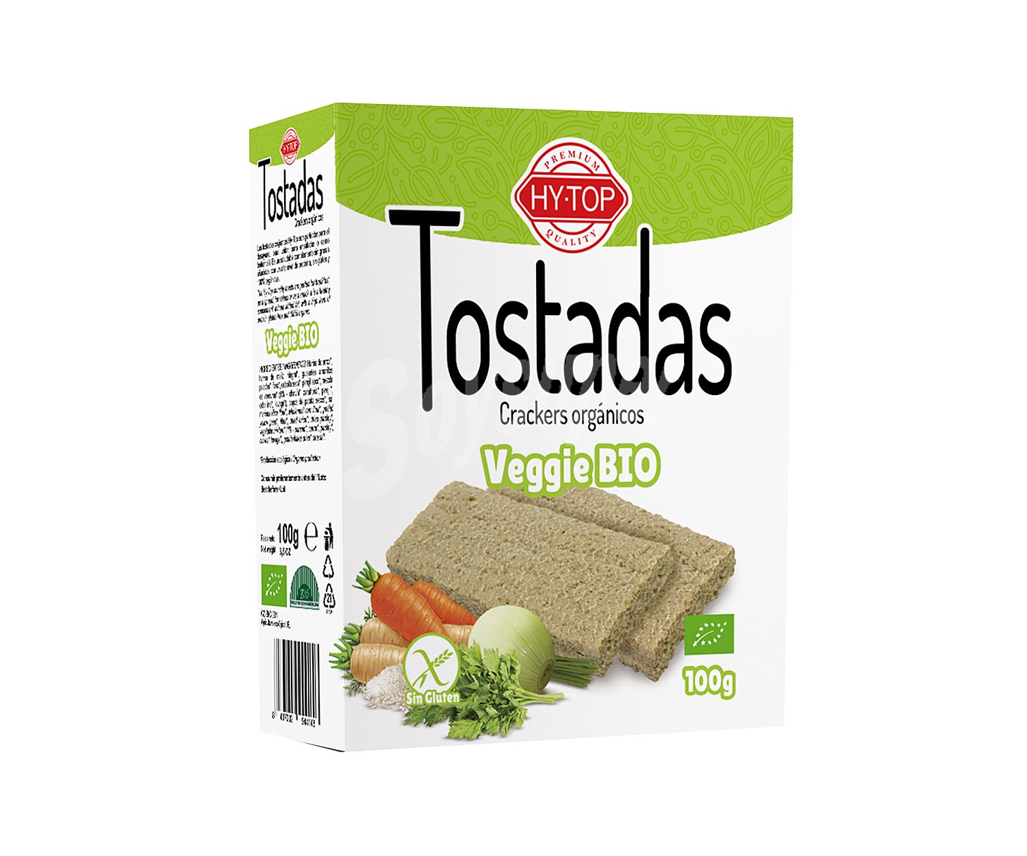 Tostadas Veggie sin gluten, ecológicas