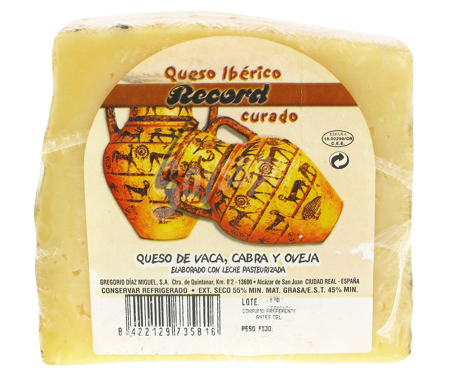 Queso mezcla curado