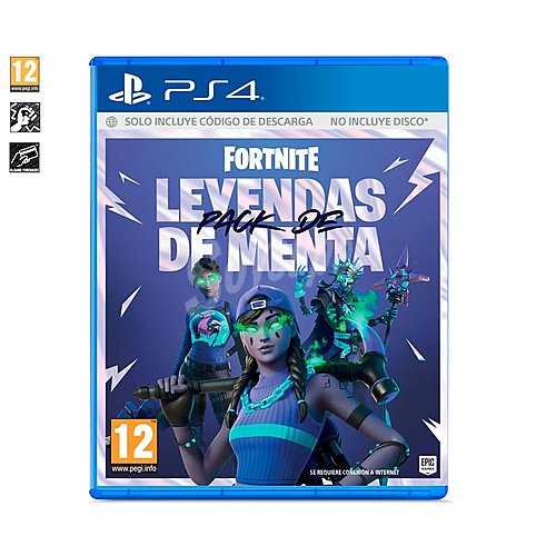 Código de descarga Fortnite : Pack de leyendas de menta para PS4. Género: Battle royale, acción. pegi: +12 games