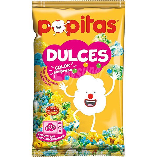 Palomitas dulces para microondas Sin Gluten color sorpresa