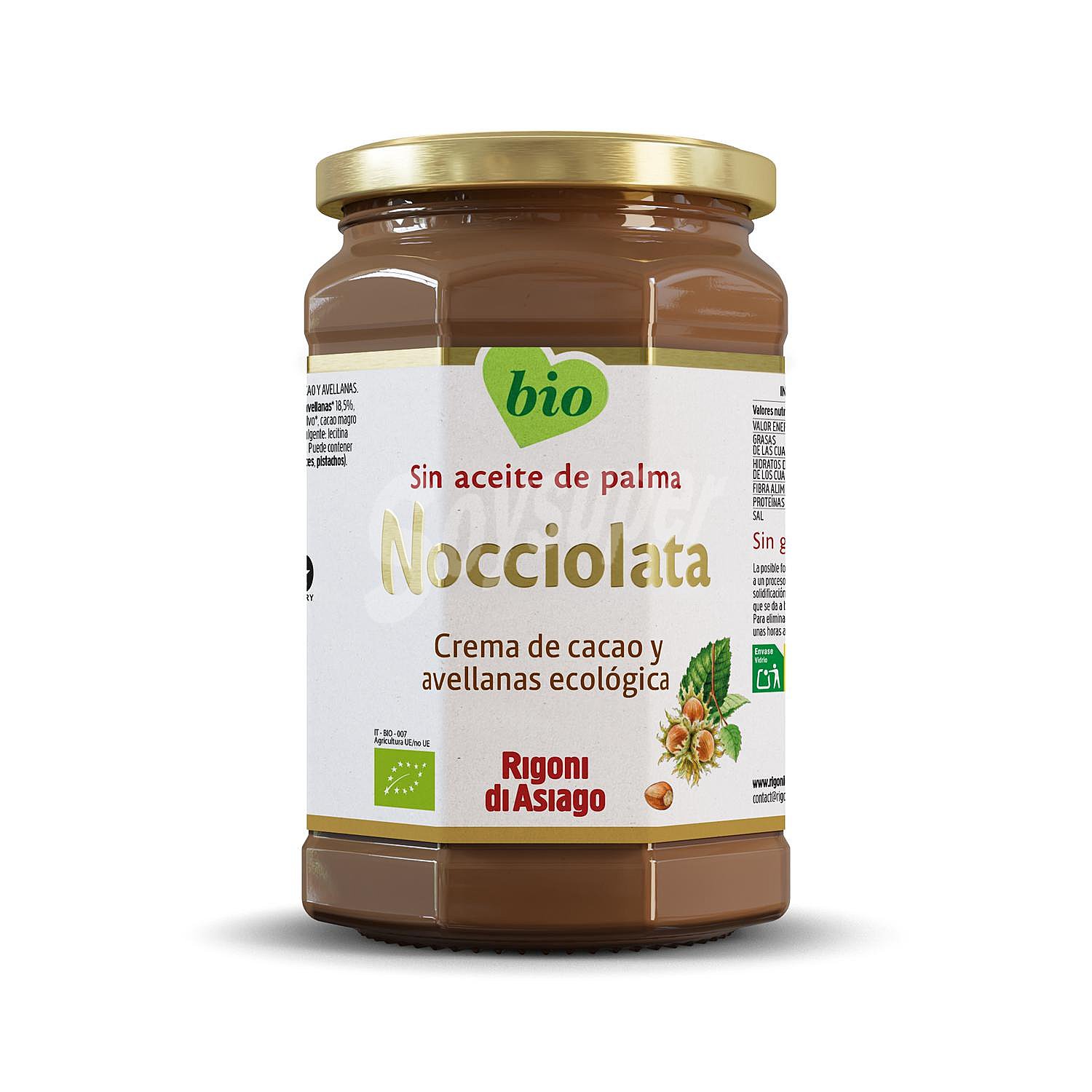 Crema de cacao y avellanas ecológica Nocciolata Rigoni