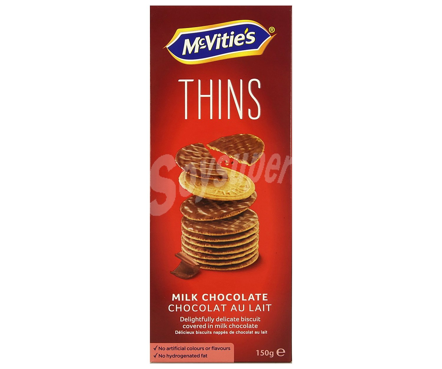 Galletas Digestive chocolate con leche thins