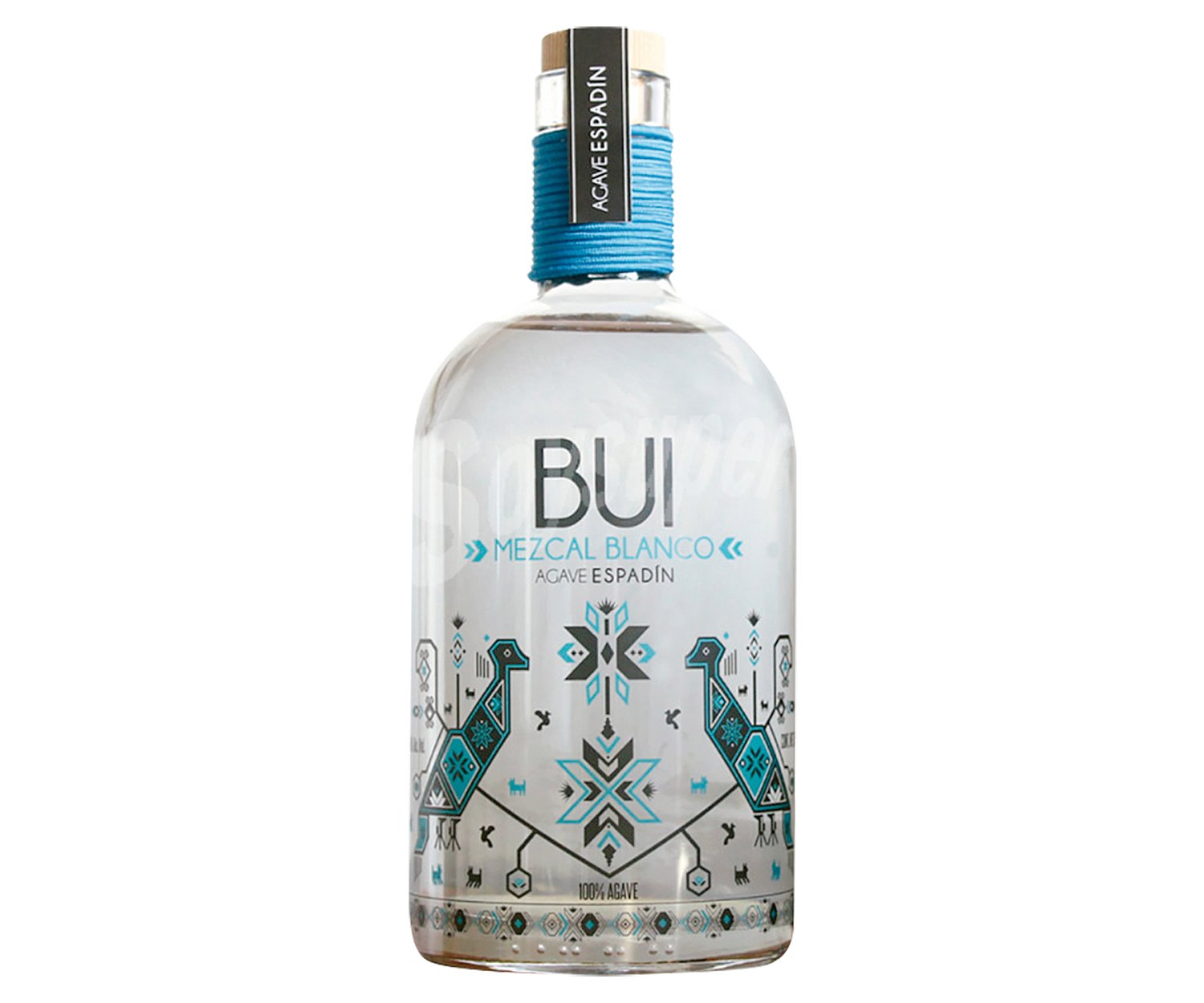 BUI Mezcal blanco elaborado en Mexico a base de Ágave 100% Espadin azul BUI