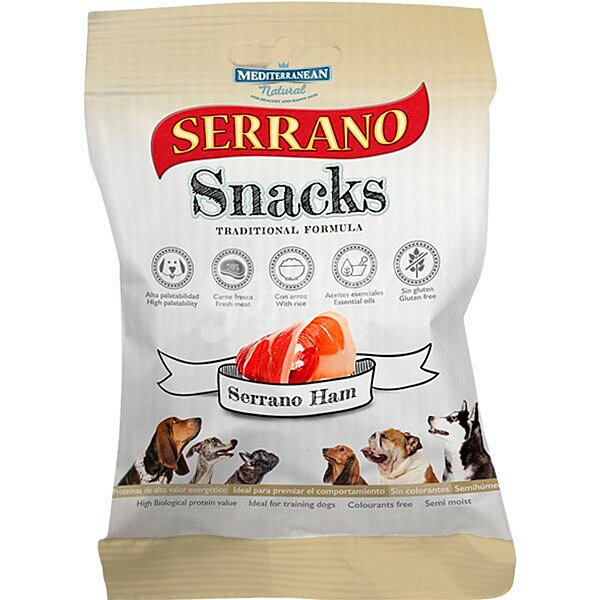 Serrano Snack premios de jamón serrano para perros