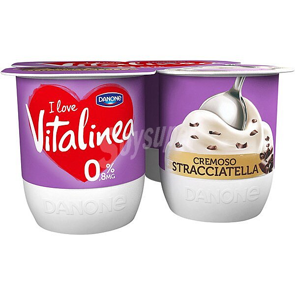 Yogur cremoso 0,8% m.g con stracciatella