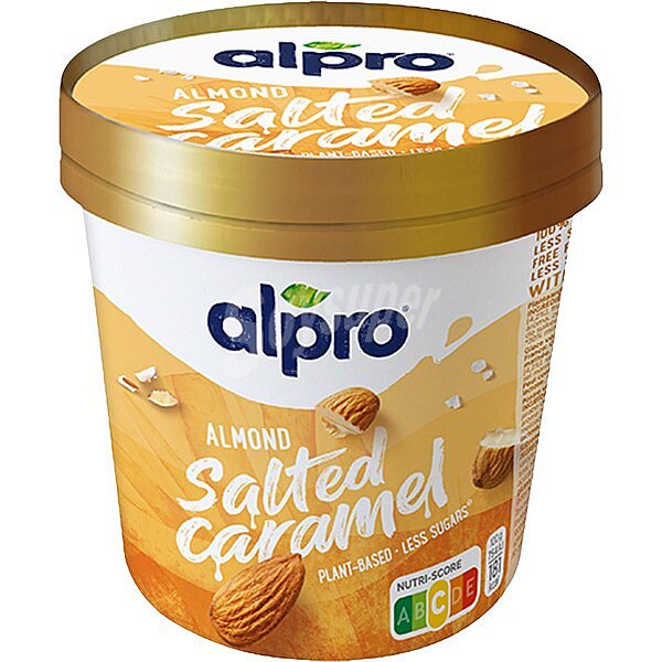 Helado vegetal de almendra caramelizada sin lactosa sin gluten