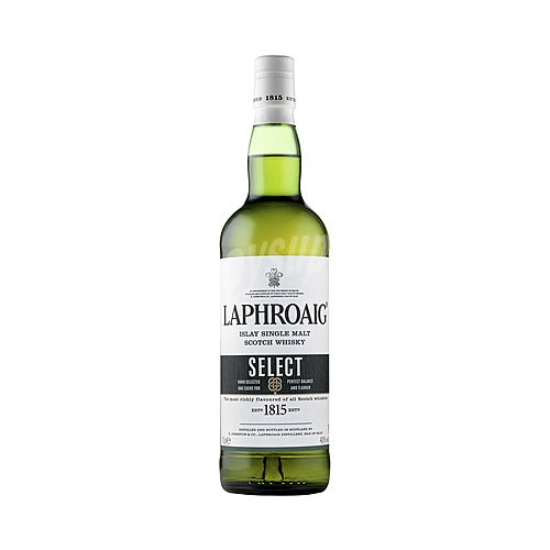 Laphroaig Whisky single malt destilado y embotellado en Escocia laphroaig Select