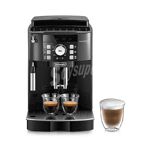 Cafetera espresso superautomática delonghi Magnifica S ecam 21.117.B, presión 15bar, molinillo, café en grano o molido, sistema Cappuccino, 1450W