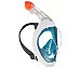 Máscara de snorkel para adulto Easybreath 500 color turquesa, subea.