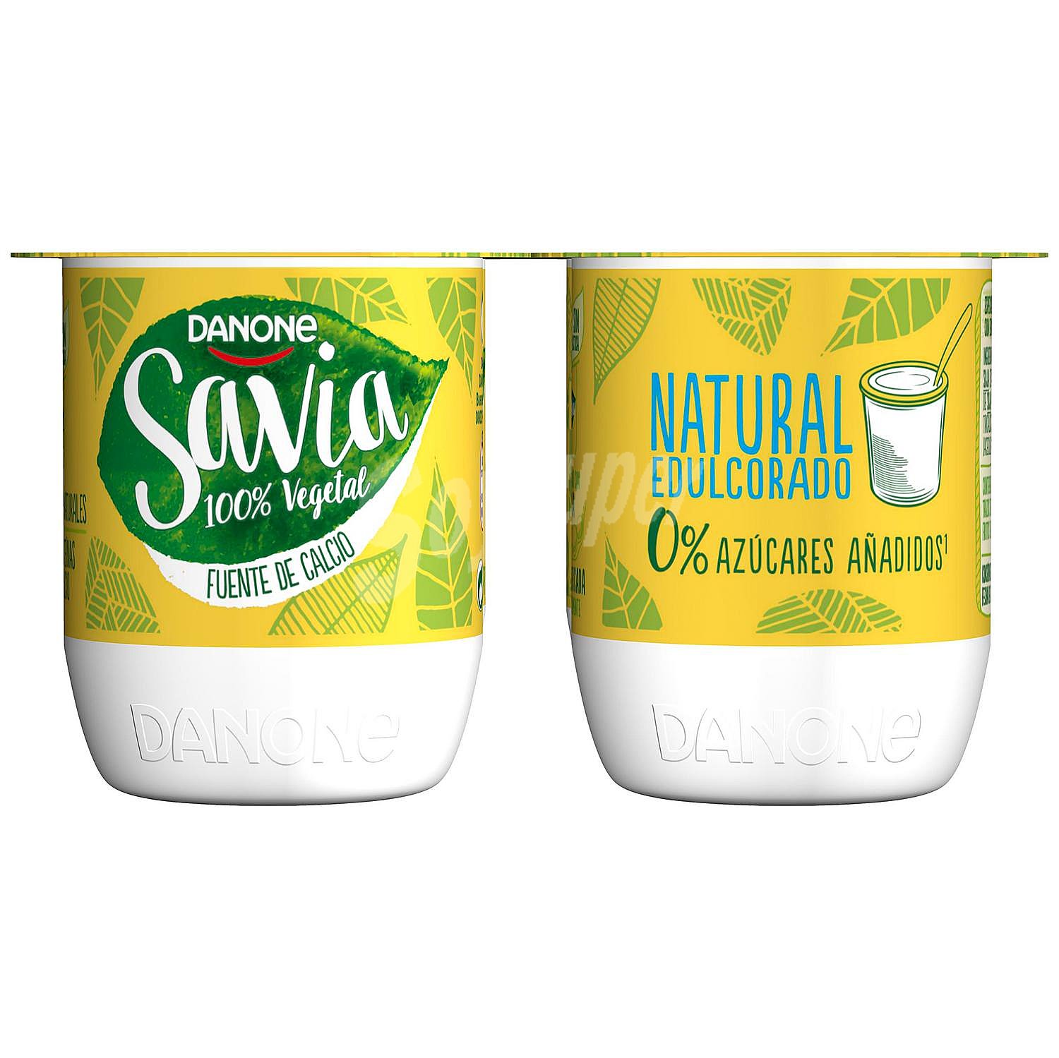 Preparado de soja natural edulcorado sin azúcar añadido Danone Savia