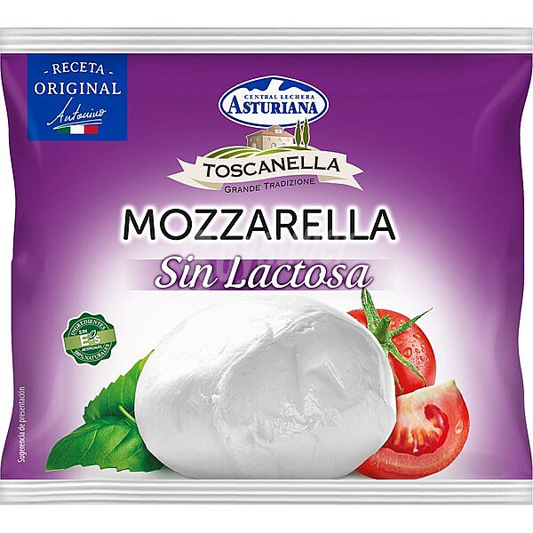 Mozzarella sin lactosa