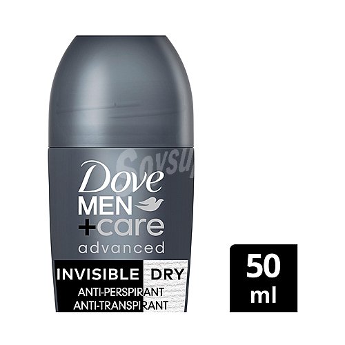 Dove Desodorante roll on para hombre antitranspirante (sin alcohol) dove Men + care advanced invisible dry