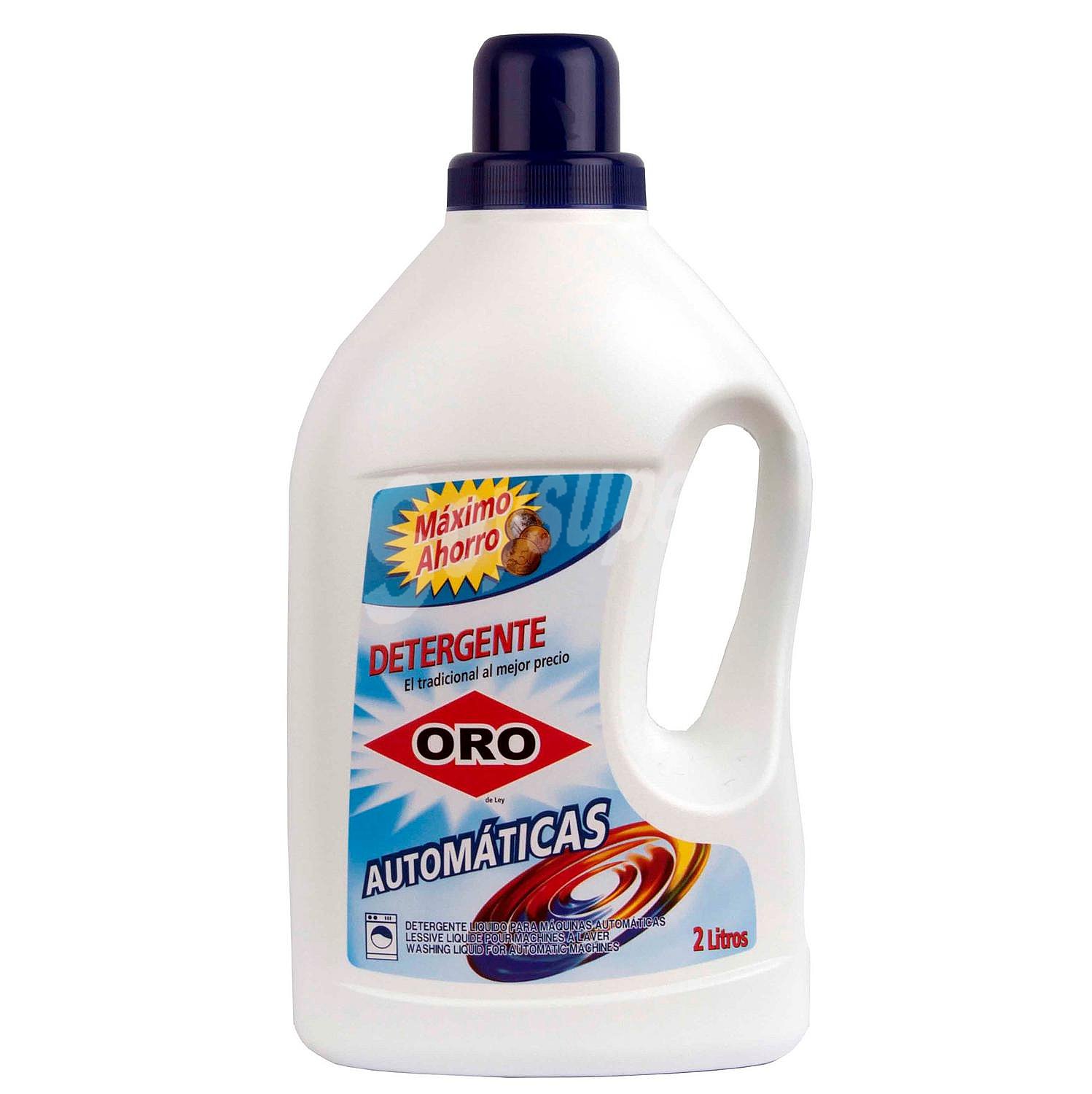 Detergente liquido automáticas Oro