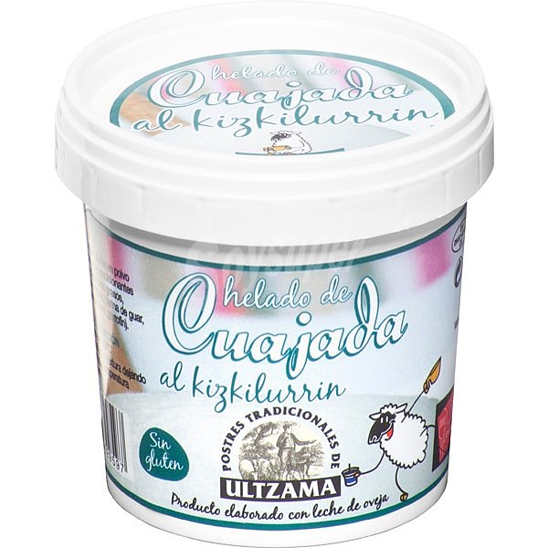 Helado de cuajada al kizkilurrin con leche de oveja tarrina 125 ml