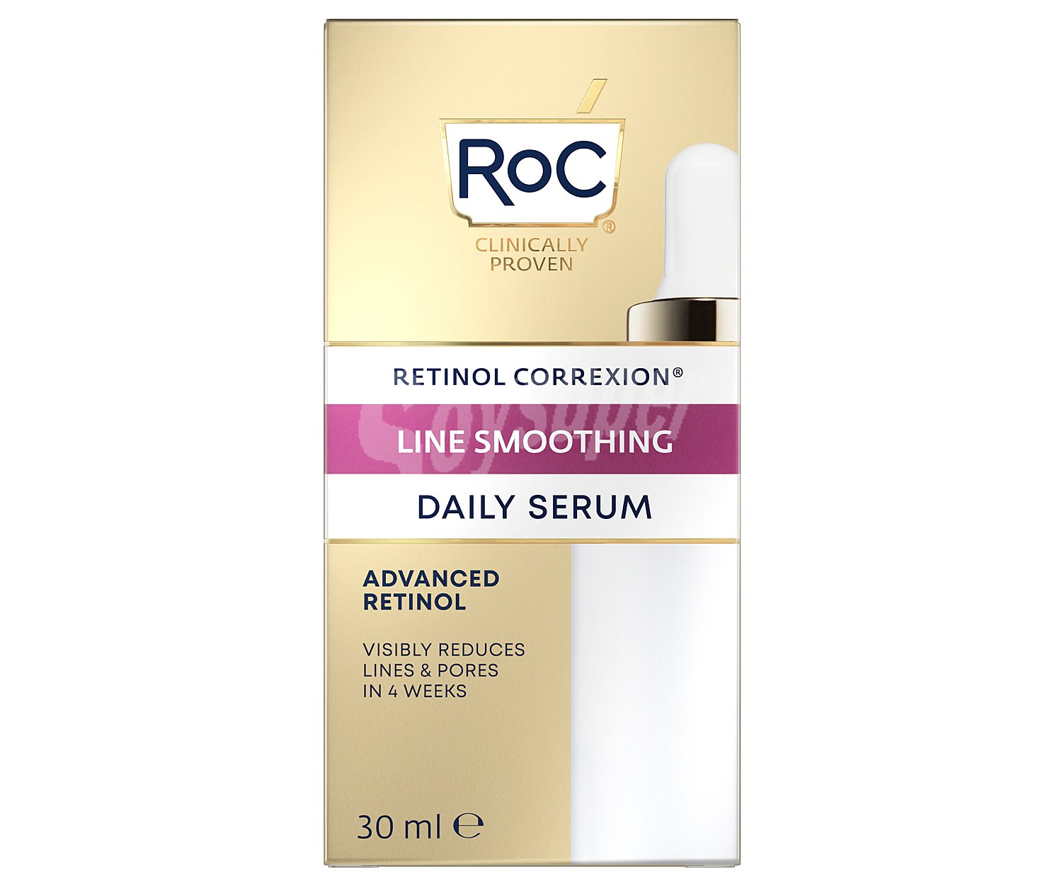 Sérúm de día con acción reafirmante y anti-arrugas RÓC Line smoothing 50 ml.