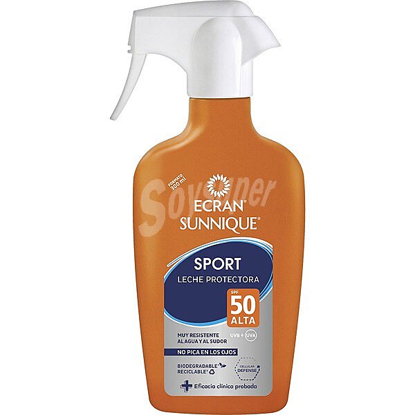 Sunnique Sport leche protectora SPF-50 muy resistente al agua y al sudor