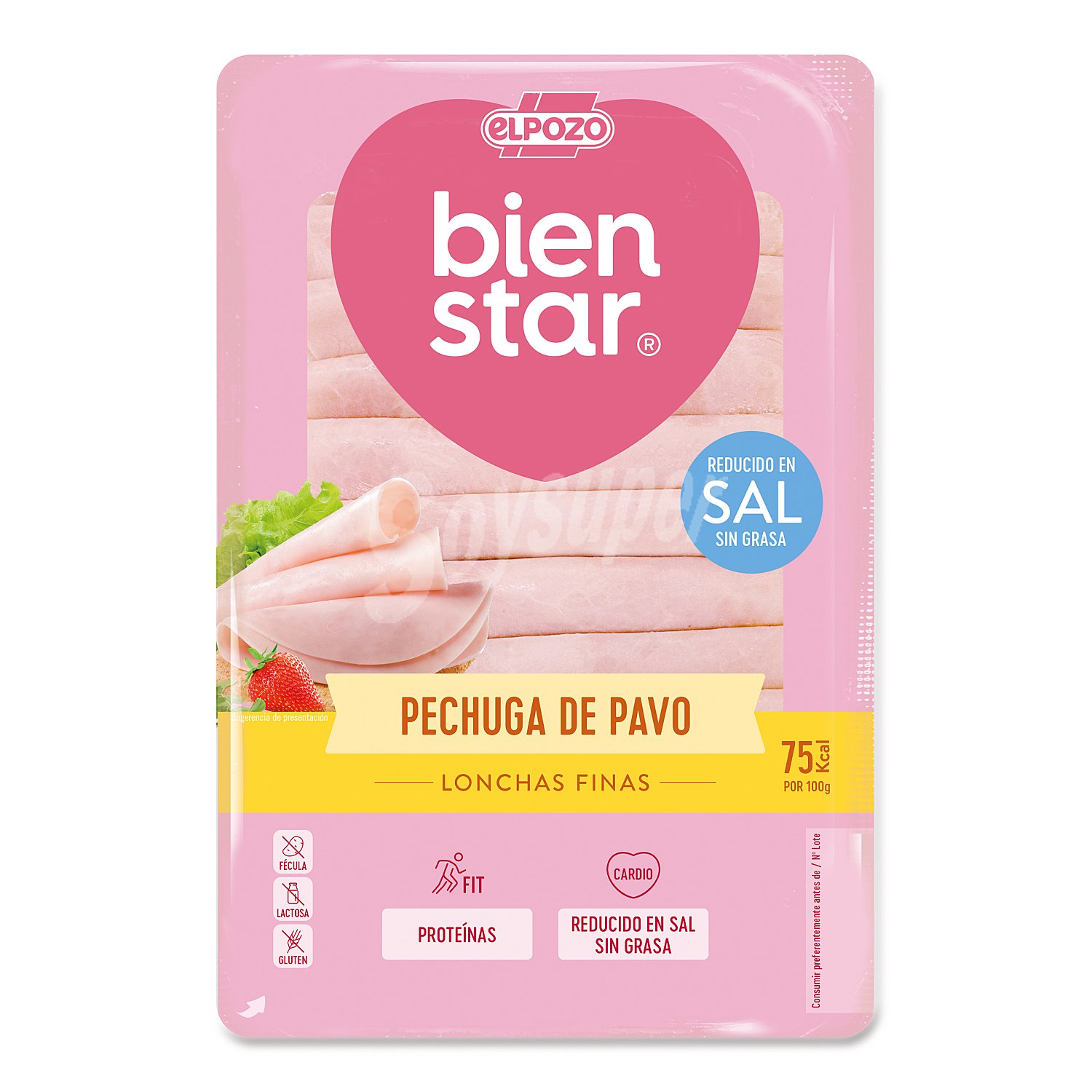 Pechuga de pavo en finas lonchas El Pozo Bienstar