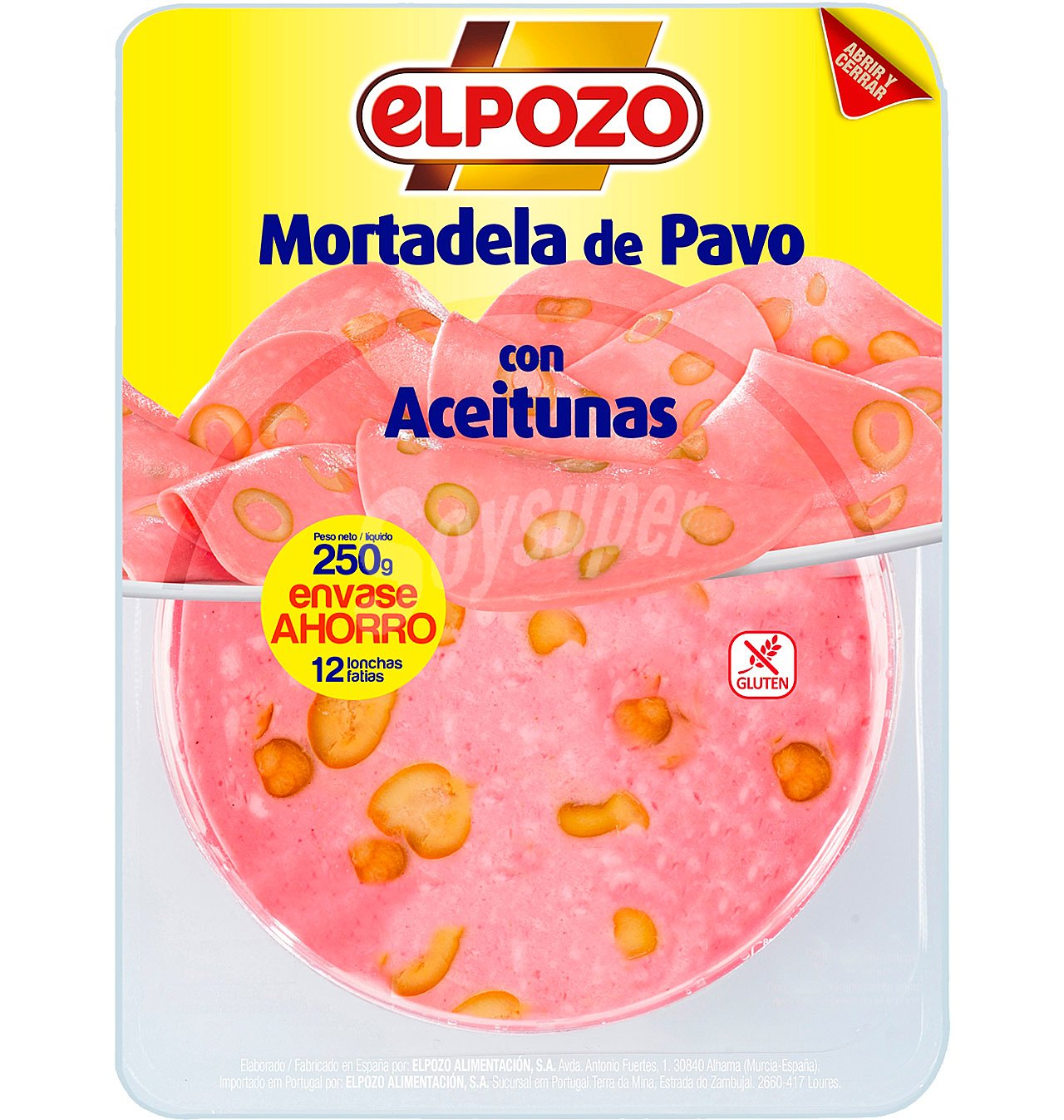 Mortadela elpozo pavo aceituna