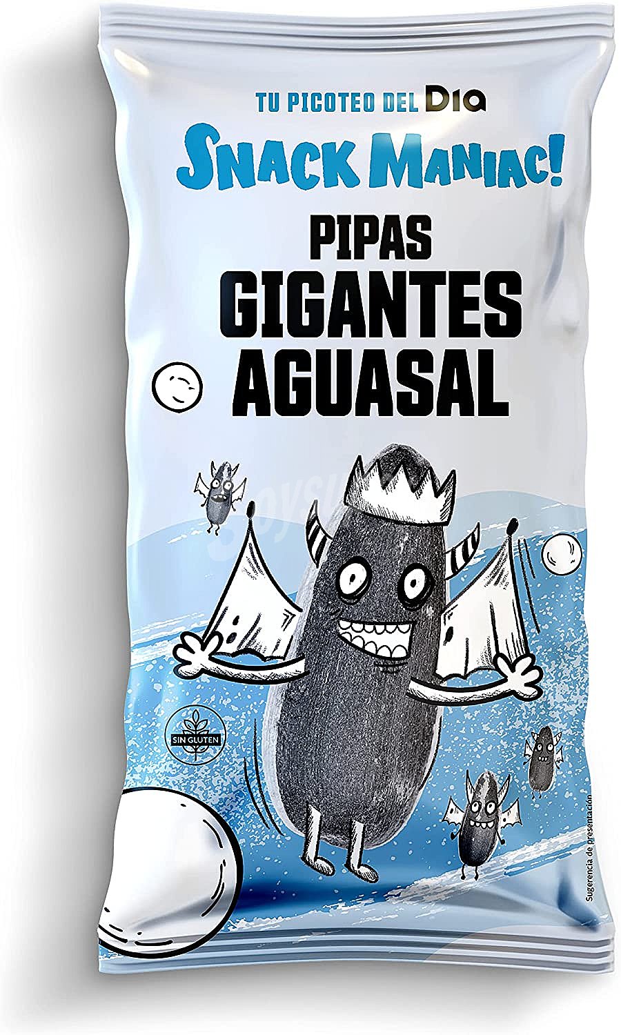 Pipas gigantes aguasal Snack Maniac