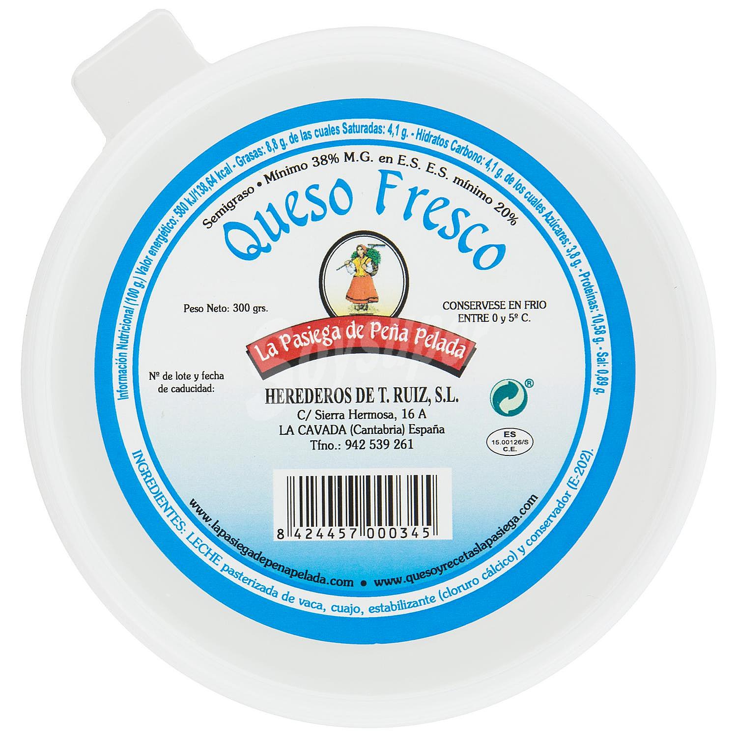 Queso fresco La Pasiega de Peña Pelada