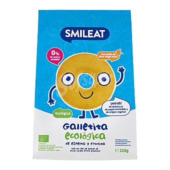 Galletas de espelta y fruta sin azúcar añadido ecológica Smileat