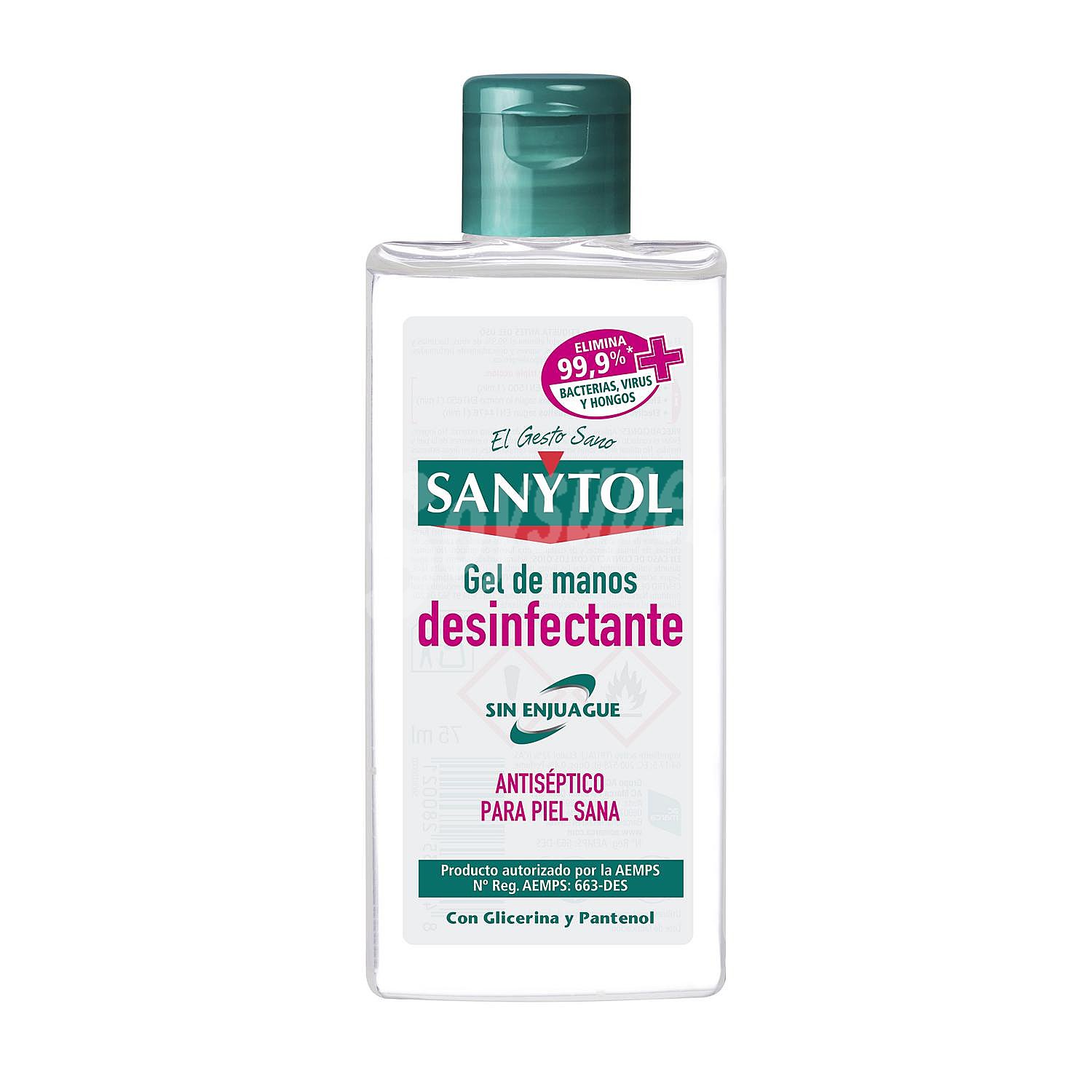 Gel de manos desinfectante antiséptico para piel sana Sanytol