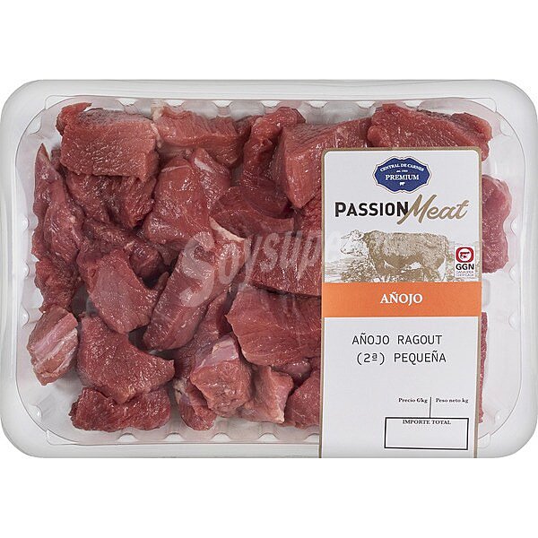 Añojo carne magra troceada (ragout) peso aproximado