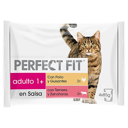 Perfect FIT Alimento húmedo para gatos adultos en salsa perfect FIT