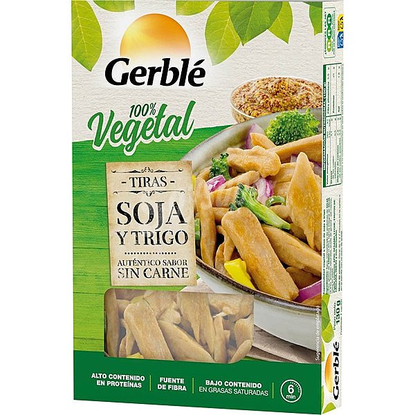 Tiras de soja y trigo 100% vegetal