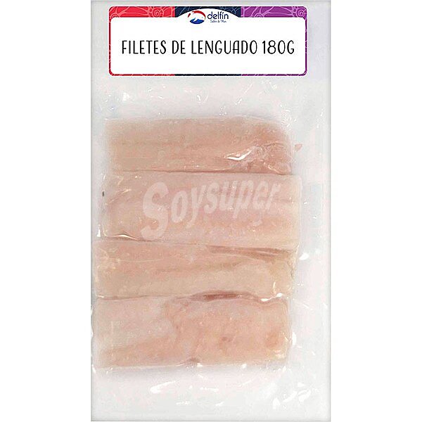 Filetes de lenguado, limpio, ultracongelado y envasado al vacio