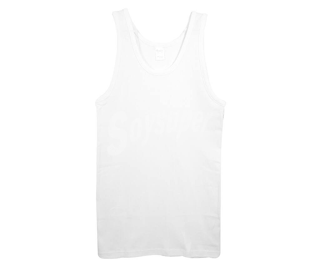 Camiseta interior clásica de tirantes anchos abanderado 300, color blanco, talla