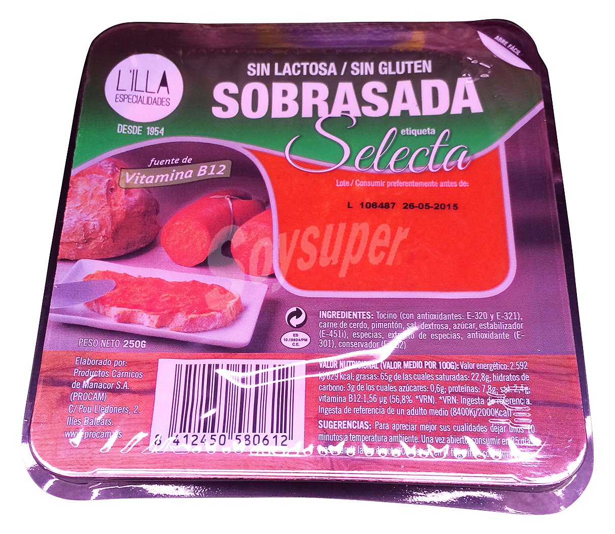 Sobrasada selecta especialidades