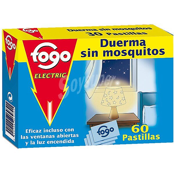 Fogo Recambio de repelente de mosquitos eléctrico en pastillas fogo