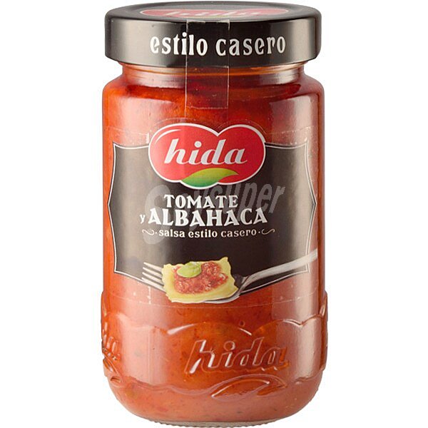 Salsa tomate y albahaca, estilo casero