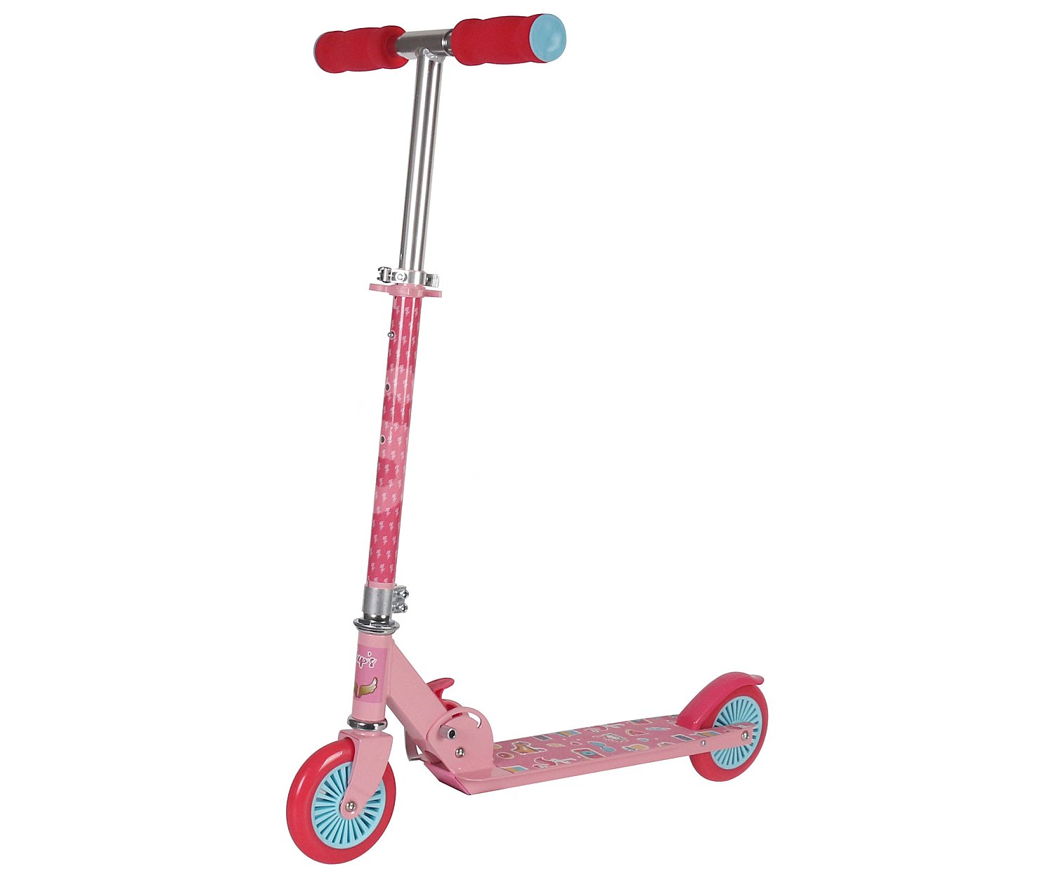 Patinete plegable infantil color rosa, rueda de 12,5cm alcampo