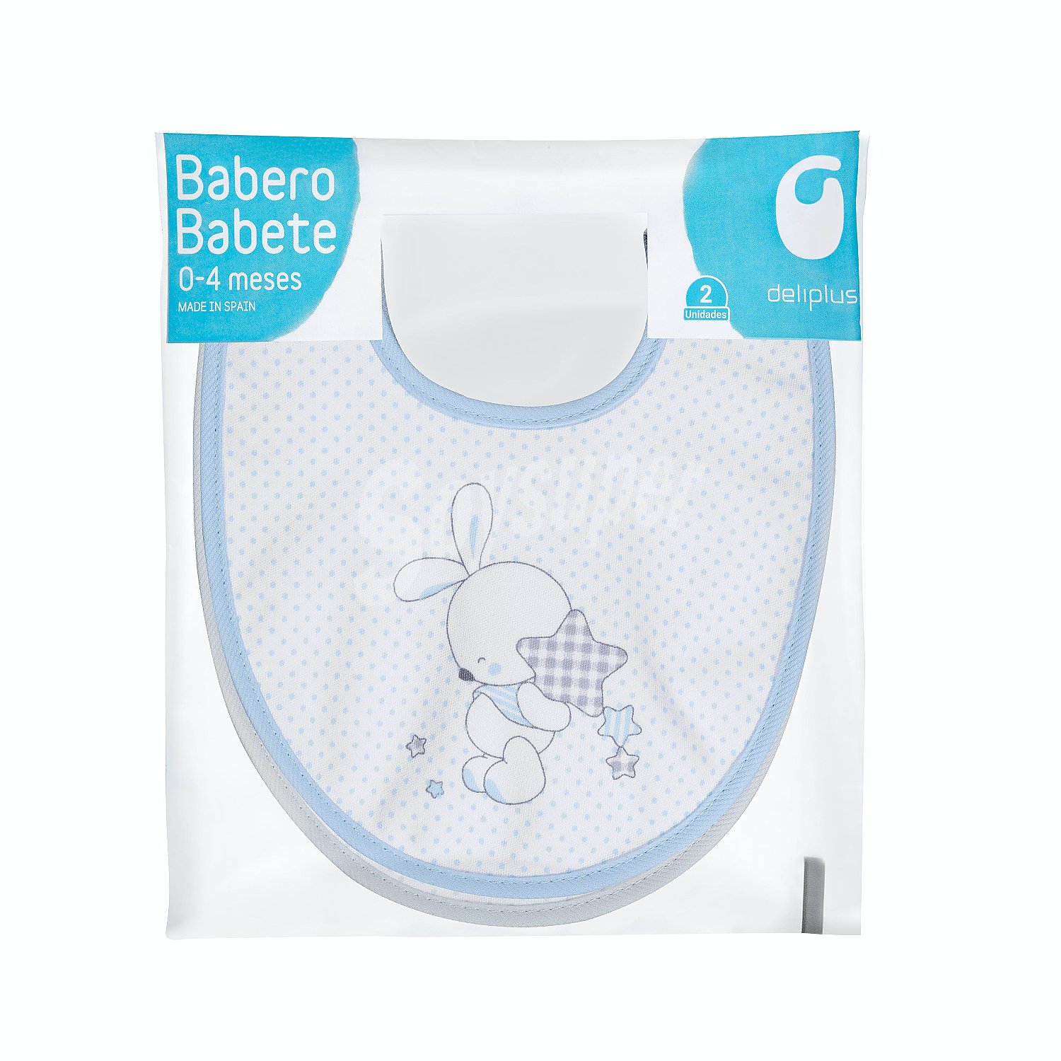 Babero bebe pequeño azul