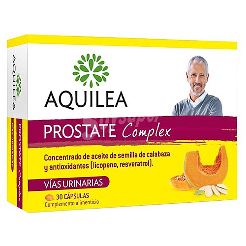 Aquilea Complemento alimenticio (concentrado de aceite de semilla de calabaza y antioxidantes) aquilea Prostate complex