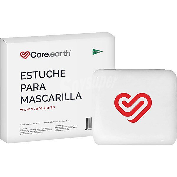 Estuche para mascarilla quirúrgica o FFP2 plegables sin válvula 1 unidad