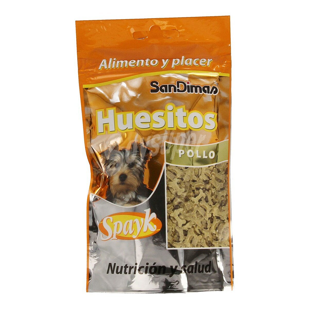 Snacks para perros con sabor a pollo con forma de huesitos