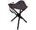 Silla de camping plegable con 3 patas, color negro alcampo