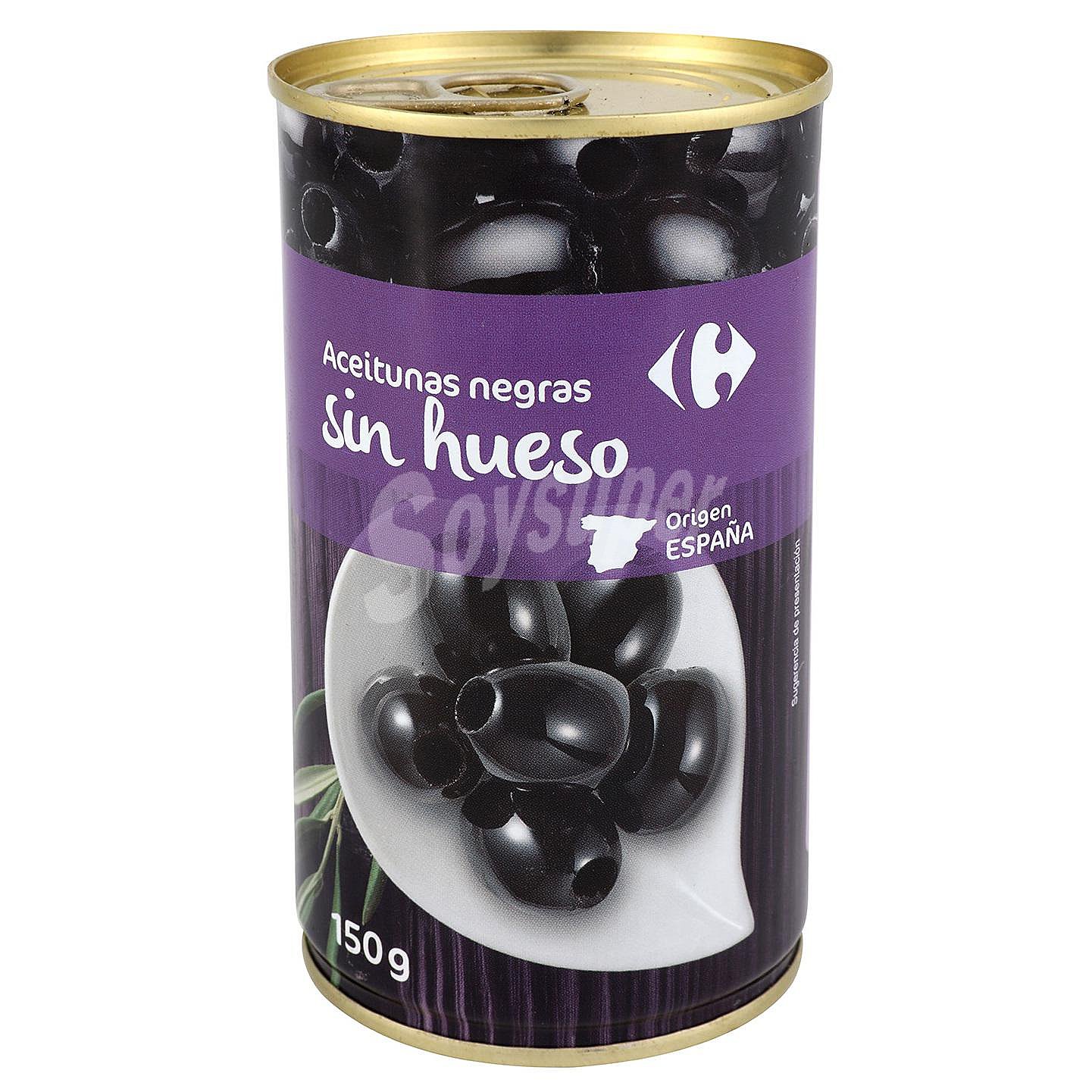 Aceitunas negras Cacereñas sin hueso Carrefour