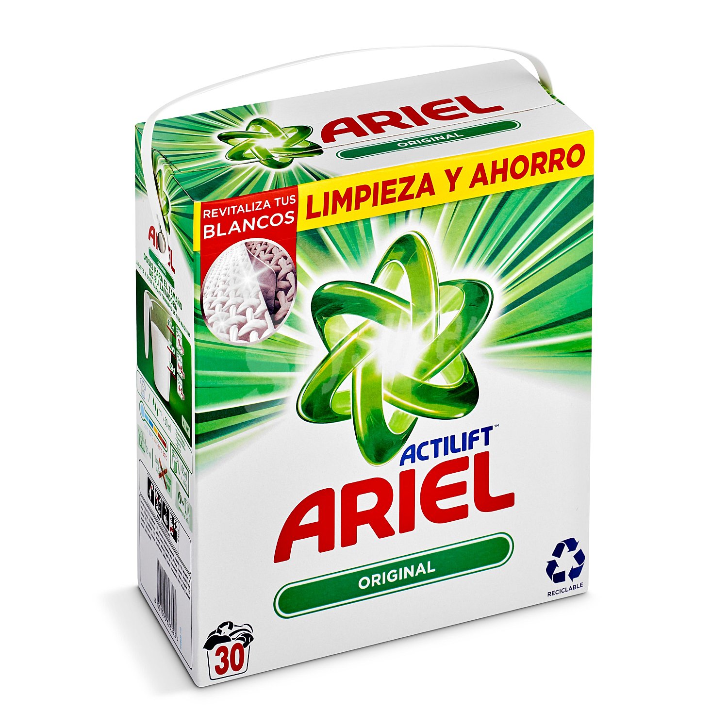 Detergente máquina en polvo original Ariel