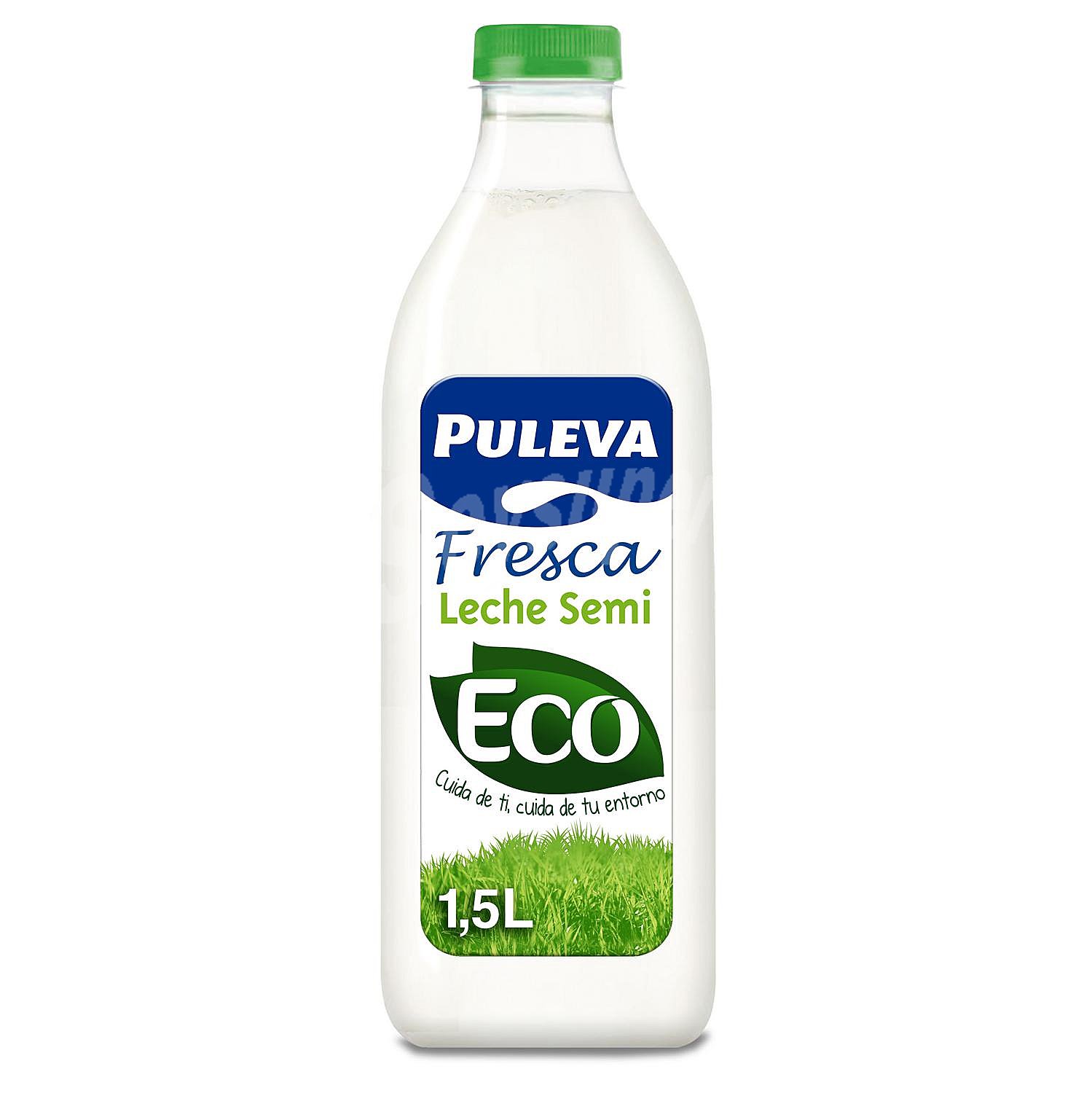 Leche fresca semidesnatada de vaca, de origen ecológico