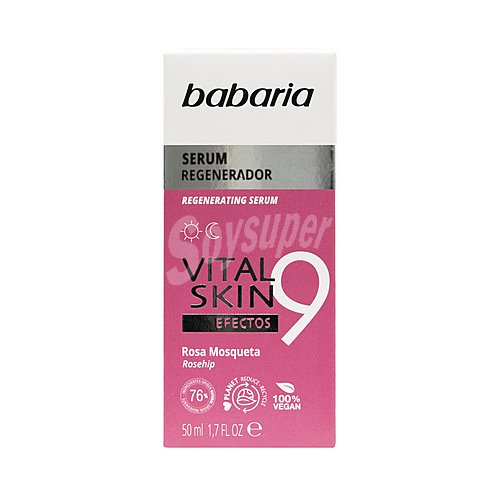 Babaria Serum regenerador con rosa mossqueta babaria Vital skin