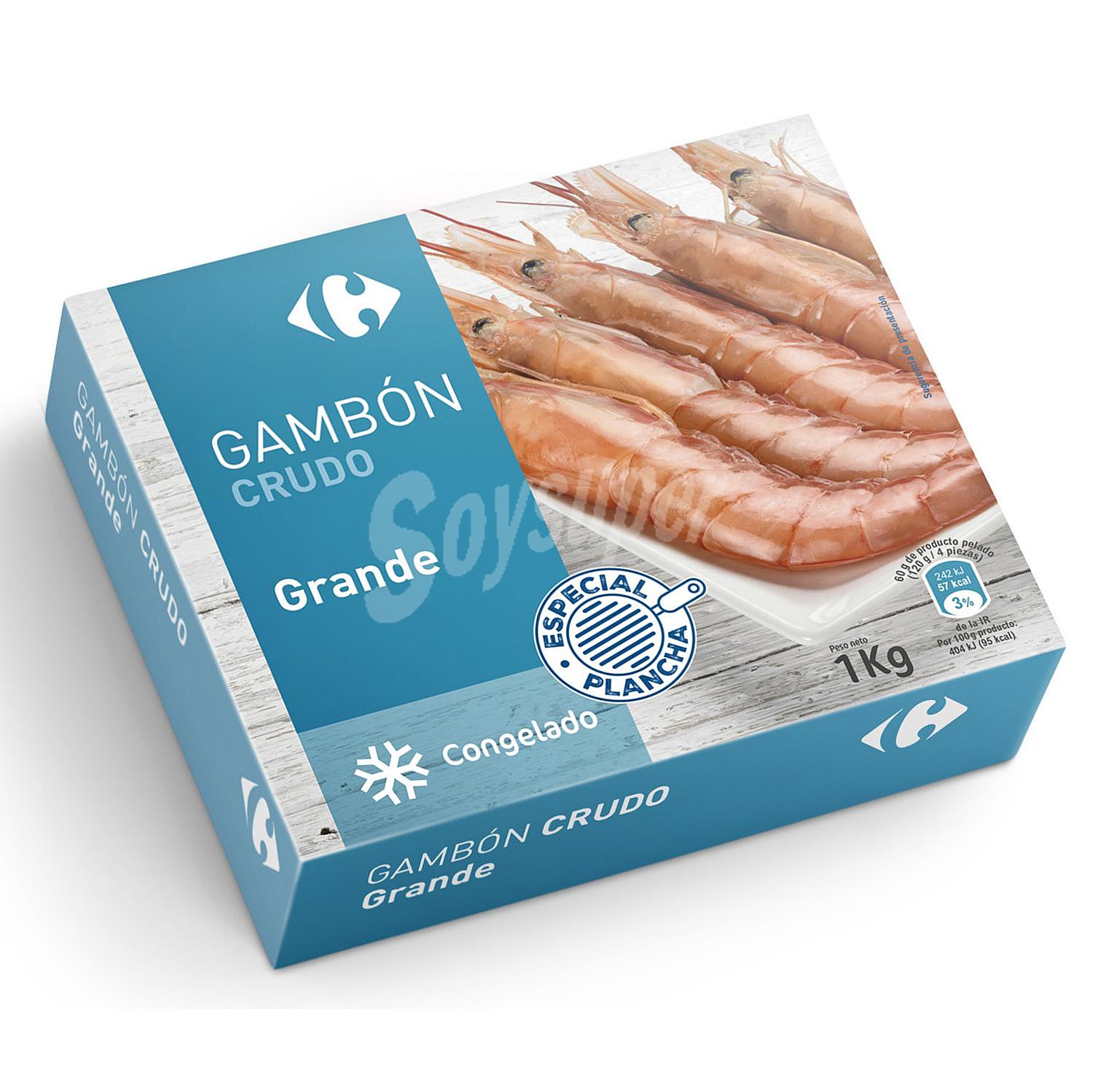 Gambón grande crudo Carrefour